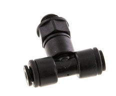 4mm x G1/8'' Inline Tee Push-in Fitting with Male Threads POM NBR FDA Rotatable [2 Pieces]
