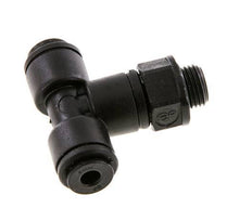 4mm x G1/8'' Inline Tee Push-in Fitting with Male Threads POM NBR FDA Rotatable [2 Pieces]