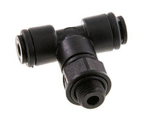 4mm x G1/8'' Inline Tee Push-in Fitting with Male Threads POM NBR FDA Rotatable [2 Pieces]