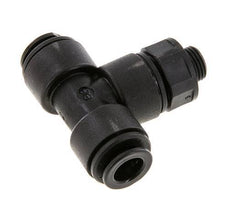 8mm x G1/8'' Inline Tee Push-in Fitting with Male Threads POM NBR FDA Rotatable