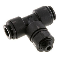 8mm x G1/8'' Inline Tee Push-in Fitting with Male Threads POM NBR FDA Rotatable