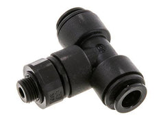 8mm x G1/8'' Inline Tee Push-in Fitting with Male Threads POM NBR FDA Rotatable