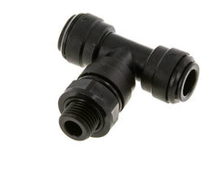 10mm x G1/4'' Inline Tee Push-in Fitting with Male Threads POM NBR FDA Rotatable