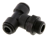 8mm x G3/8'' Inline Tee Push-in Fitting with Male Threads POM NBR FDA Rotatable