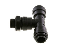 12mm x G3/8'' Inline Tee Push-in Fitting with Male Threads POM NBR FDA Rotatable