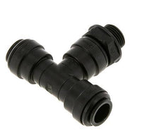 12mm x G3/8'' Inline Tee Push-in Fitting with Male Threads POM NBR FDA Rotatable