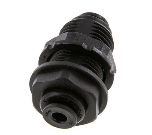 4mm Push-in Fitting POM NBR Bulkhead [2 Pieces]