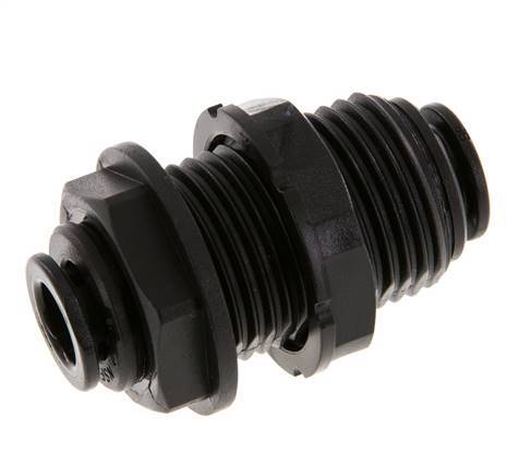 8mm Push-in Fitting POM NBR Bulkhead [2 Pieces]