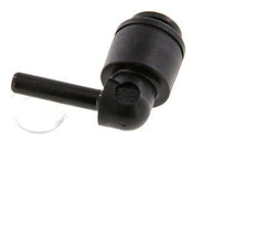 4mm x 4mm 90deg Elbow Push-in Fitting with Plug-in POM NBR [2 Pieces]