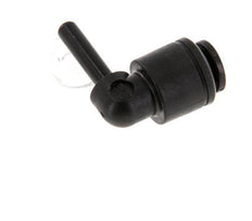 4mm x 4mm 90deg Elbow Push-in Fitting with Plug-in POM NBR [2 Pieces]