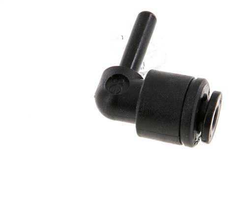 4mm x 4mm 90deg Elbow Push-in Fitting with Plug-in POM NBR [2 Pieces]
