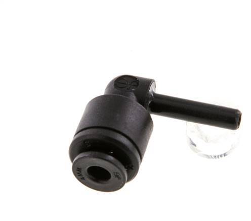 4mm x 4mm 90deg Elbow Push-in Fitting with Plug-in POM NBR [2 Pieces]