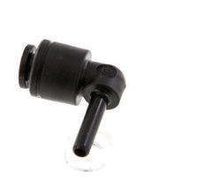 4mm x 4mm 90deg Elbow Push-in Fitting with Plug-in POM NBR [2 Pieces]