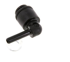 4mm x 4mm 90deg Elbow Push-in Fitting with Plug-in POM NBR [2 Pieces]