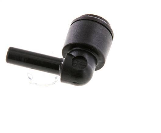 5mm x 5mm 90deg Elbow Push-in Fitting with Plug-in POM NBR [2 Pieces]