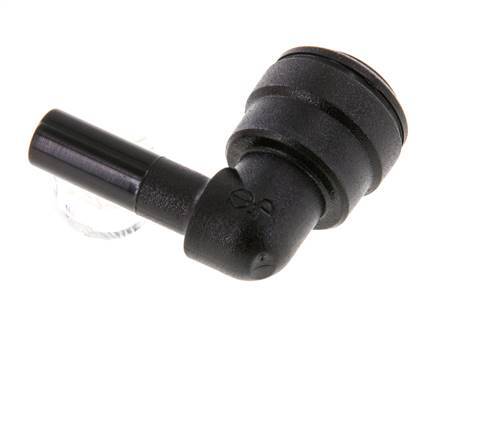 6mm x 6mm 90deg Elbow Push-in Fitting with Plug-in POM NBR [2 Pieces]