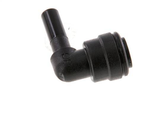 6mm x 6mm 90deg Elbow Push-in Fitting with Plug-in POM NBR [2 Pieces]