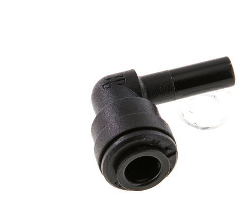 6mm x 6mm 90deg Elbow Push-in Fitting with Plug-in POM NBR [2 Pieces]