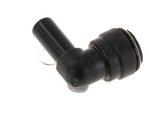 10mm x 10mm 90deg Elbow Push-in Fitting with Plug-in POM NBR [2 Pieces]