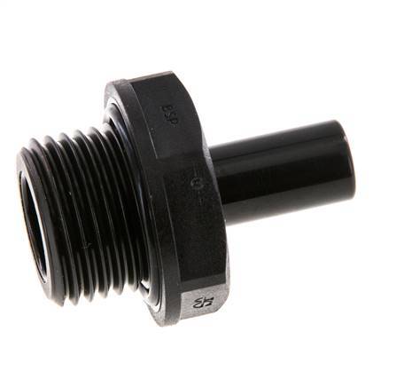 10mm x G1/2'' Plug-in Fitting with Male Threads POM NBR [2 Pieces]