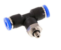 5/32'' x UNF 10-32 Inline Tee Push-in Fitting Brass/PBT NBR Rotatable [2 Pieces]