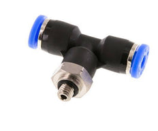 5/32'' x UNF 10-32 Inline Tee Push-in Fitting Brass/PBT NBR Rotatable [2 Pieces]