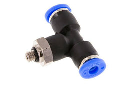 5/32'' x UNF 10-32 Inline Tee Push-in Fitting Brass/PBT NBR Rotatable [2 Pieces]
