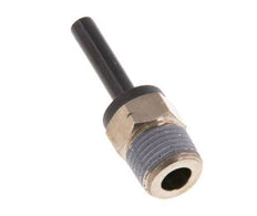 5/32'' x 1/8'' NPT Plug-in Fitting with Male Threads Brass/PBT NBR [2 Pieces]
