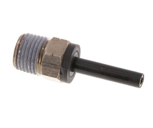 5/32'' x 1/8'' NPT Plug-in Fitting with Male Threads Brass/PBT NBR [2 Pieces]