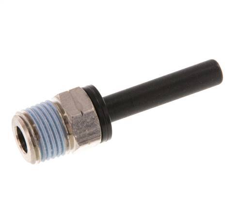 3/16'' x 1/8'' NPT Plug-in Fitting with Male Threads Brass/PBT NBR [2 Pieces]