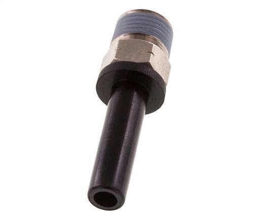 1/4'' x 1/8'' NPT Plug-in Fitting with Male Threads Brass/PBT NBR [2 Pieces]