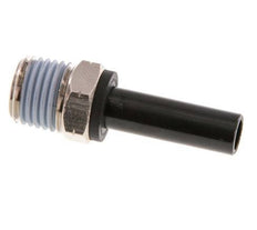 5/16'' x 1/4'' NPT Plug-in Fitting with Male Threads Brass/PBT NBR [2 Pieces]