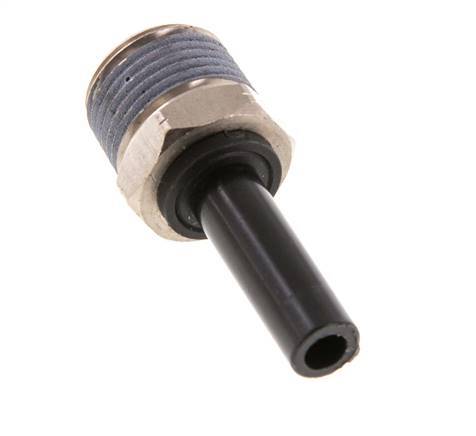 5/16'' x 3/8'' NPT Plug-in Fitting with Male Threads Brass/PBT NBR [2 Pieces]