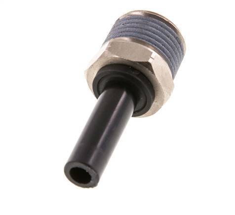 5/16'' x 3/8'' NPT Plug-in Fitting with Male Threads Brass/PBT NBR [2 Pieces]