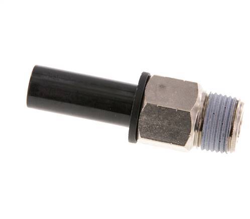 3/8'' x 1/2'' NPT Plug-in Fitting with Male Threads Brass/PBT NBR [2 Pieces]