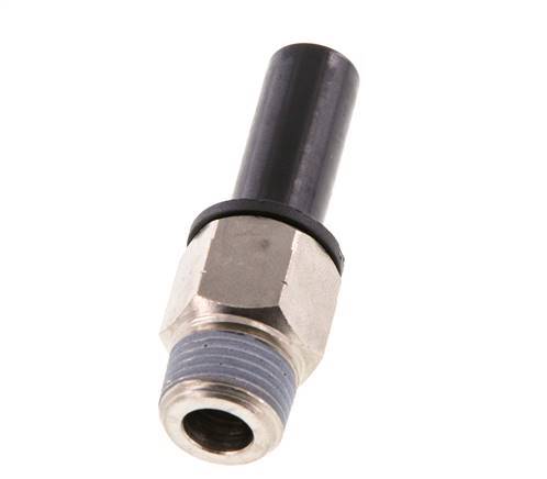 3/8'' x 1/2'' NPT Plug-in Fitting with Male Threads Brass/PBT NBR [2 Pieces]