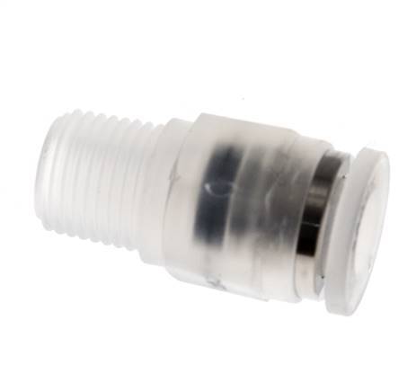6mm x R1/8'' Push-in Fitting with Male Threads PA EPDM/PTFE
