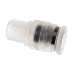 6mm x R1/8'' Push-in Fitting with Male Threads PA EPDM/PTFE