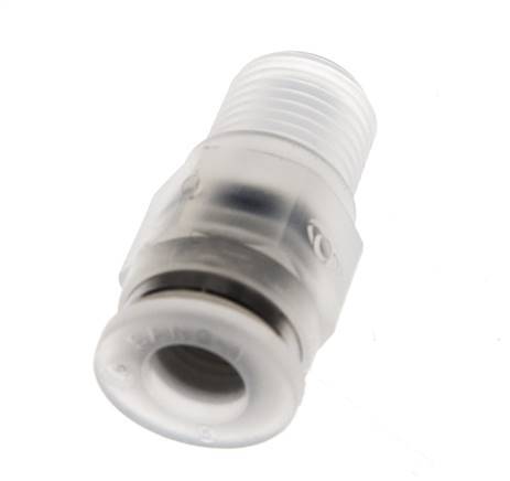 6mm x R1/8'' Push-in Fitting with Male Threads PA EPDM/PTFE