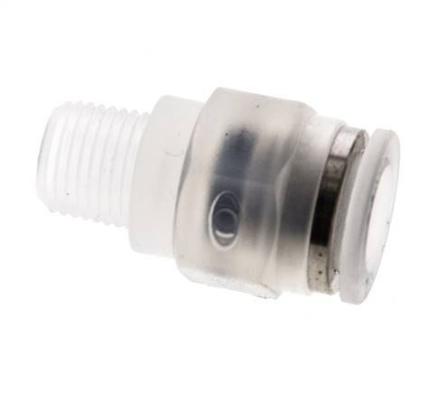 8mm x R1/8'' Push-in Fitting with Male Threads PA EPDM/PTFE