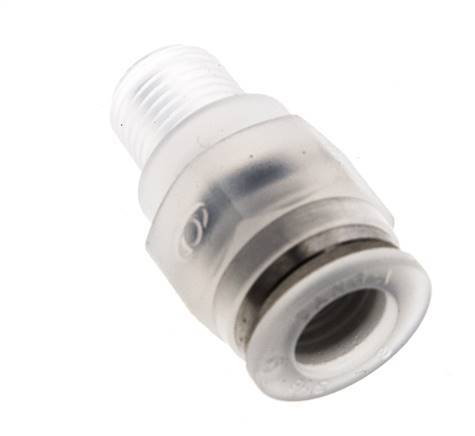 8mm x R1/8'' Push-in Fitting with Male Threads PA EPDM/PTFE