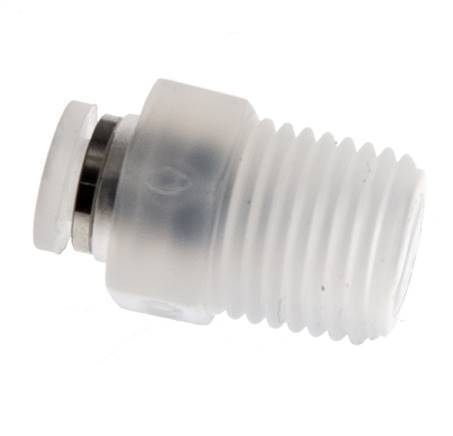 4mm x R1/4'' Push-in Fitting with Male Threads PA EPDM/PTFE