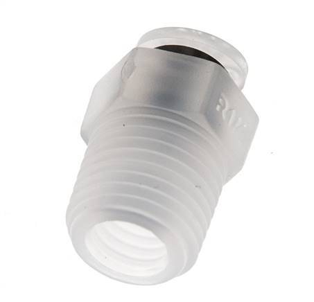 4mm x R1/4'' Push-in Fitting with Male Threads PA EPDM/PTFE