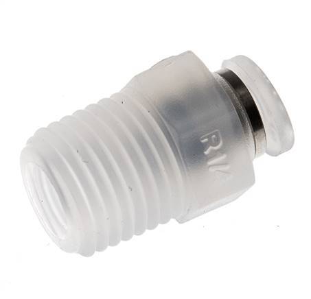 4mm x R1/4'' Push-in Fitting with Male Threads PA EPDM/PTFE