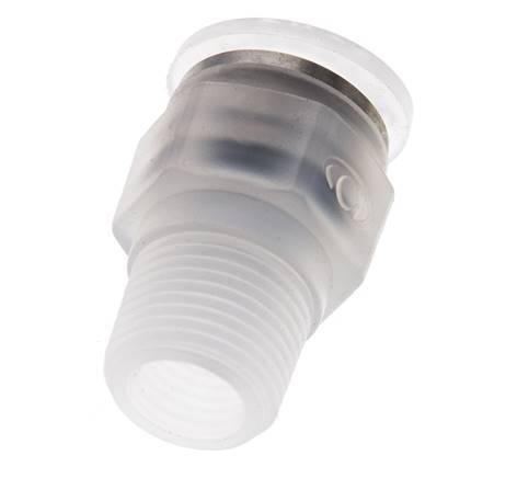 12mm x R3/8'' Push-in Fitting with Male Threads PA EPDM/PTFE