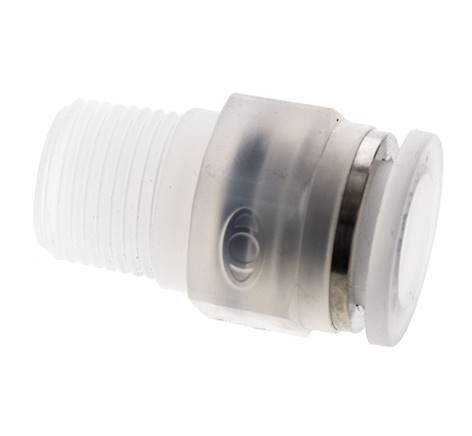 12mm x R3/8'' Push-in Fitting with Male Threads PA EPDM/PTFE