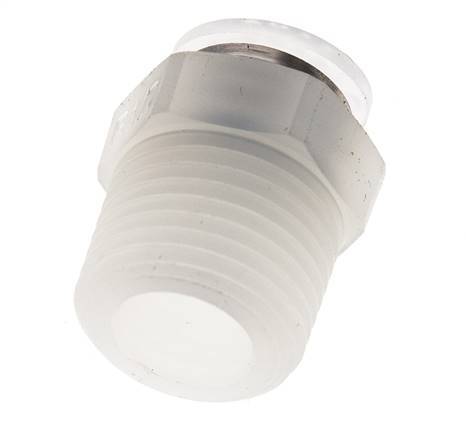 10mm x R1/2'' Push-in Fitting with Male Threads PA EPDM/PTFE