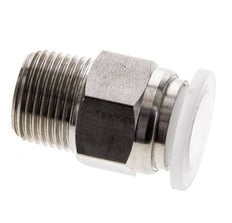 12mm x R3/8'' Push-in Fitting with Male Threads Stainless Steel/PA EPDM/PTFE
