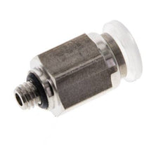 6mm x M 5 Push-in Fitting with Male Threads PA/Stainless Steel EPDM