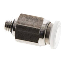 6mm x M 5 Push-in Fitting with Male Threads PA/Stainless Steel EPDM